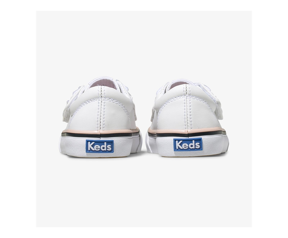 Kids Keds Sneakers - Jump Kick Jr. - White - 0567-NFCSD